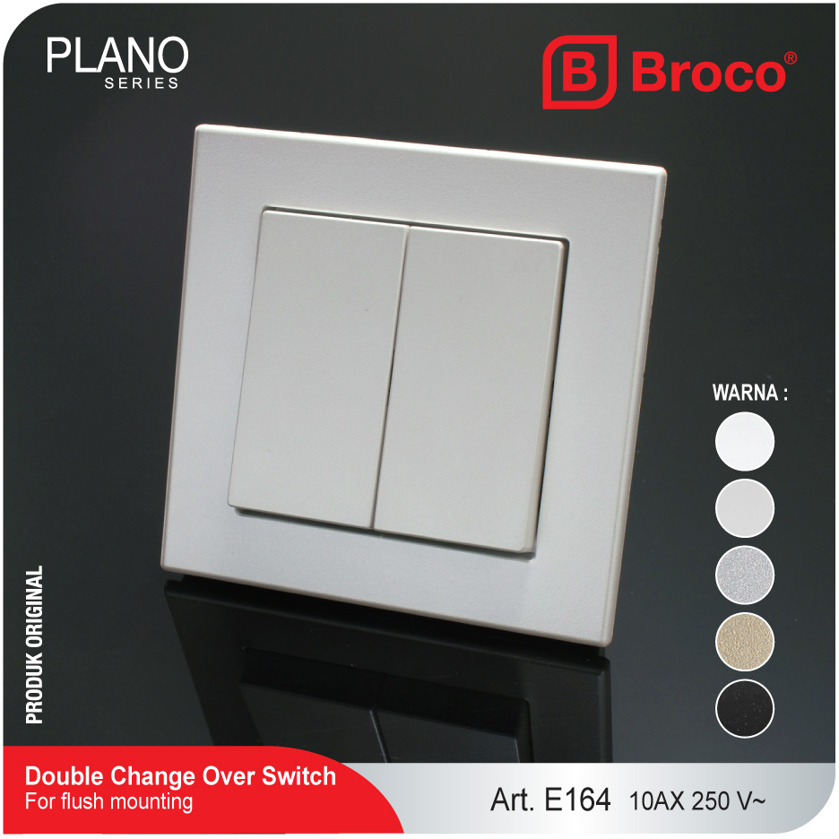 Jual Broco Electrical Plano E164 (B) Saklar Seri Hotel | Shopee Indonesia