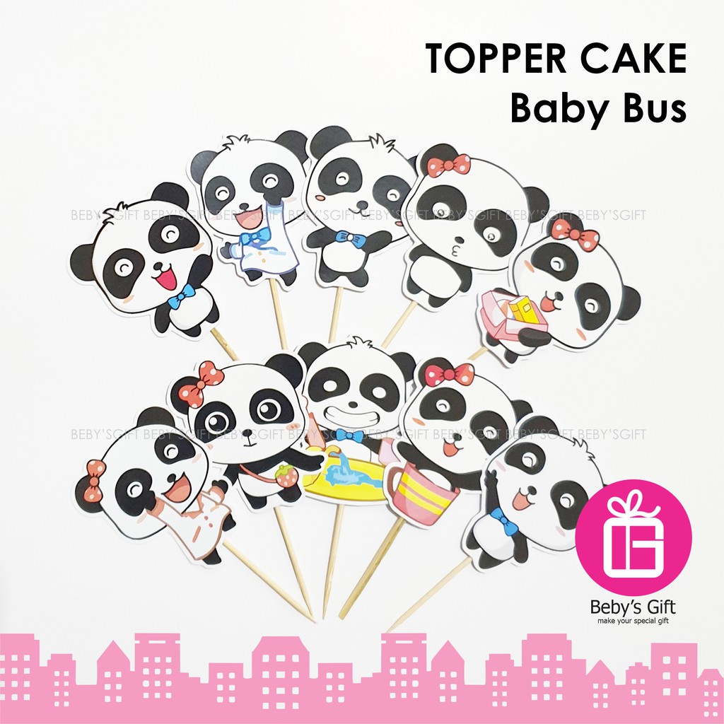 Jual Beby's Gift Topper Cake Karakter Baby Bus | Shopee Indonesia