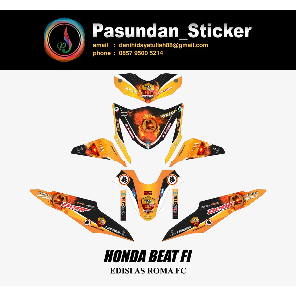 Jual HONDA BEAT FI EDISI AS ROMA FC2 | Shopee Indonesia