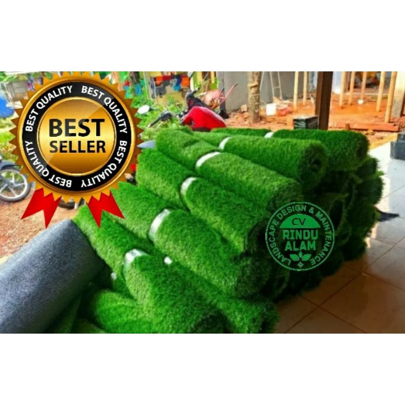 Jual KARPET RUMPUT SINTETIS 1 ROLL 3X3 METER TIPE SWISS TEBAL 3 CM ...