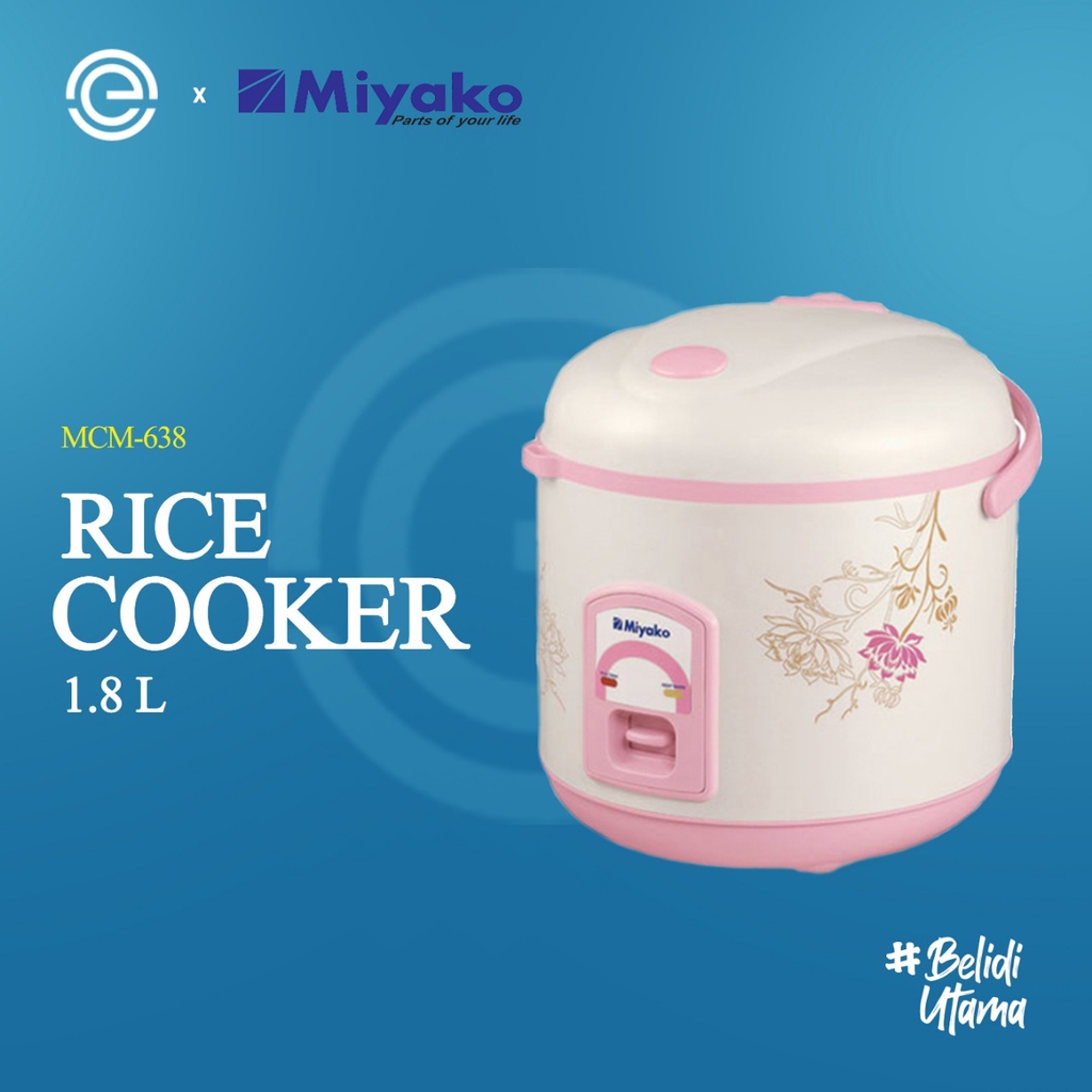 Jual MIYAKO Rice Cooker 1.8 Liter MCM638 Shopee Indonesia
