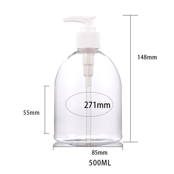 Jual Botol Pump 500ml Botol Pompa Botol Sabun Cair Shampoo Botol ...