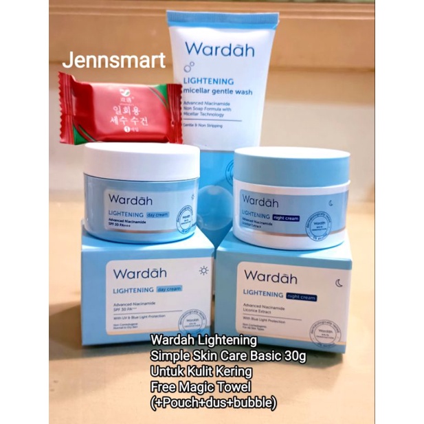 Jual Paket Murah Wardah Lightening Simple Skin Care Kulit Cerah