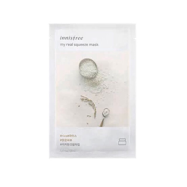 Jual INNISFREE MY REAL SQUEEZE MASK (RICE) | Shopee Indonesia