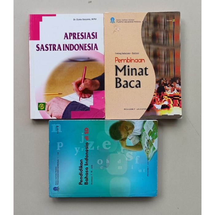 Jual ORIGINAL BUKU APRESIASI SASTRA INDONESIA PEMBINAAN MINAT BACA ...