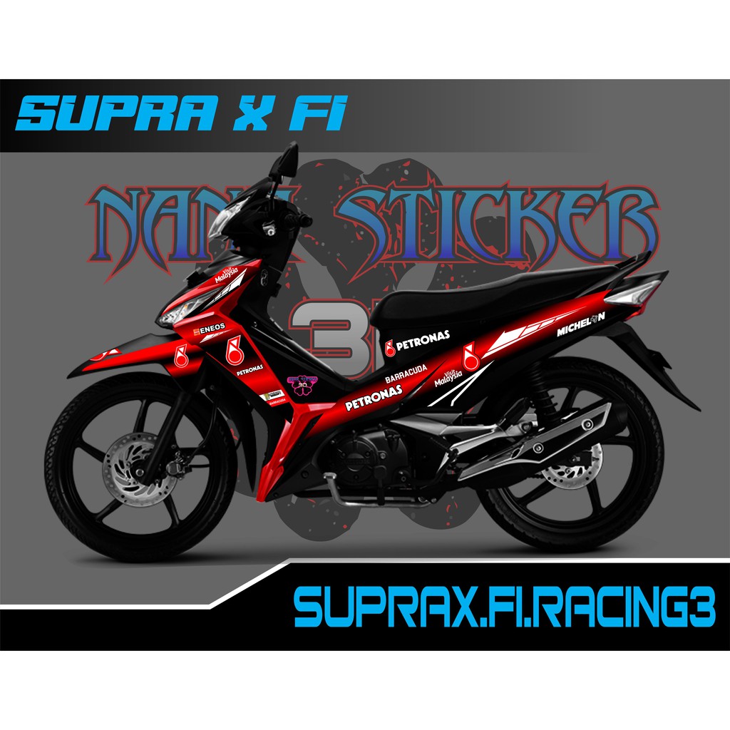 Jual STRIPING SUPRA X 125 FI 2019 PETRONAS STIKER SUPRA X NEW STICKER ...