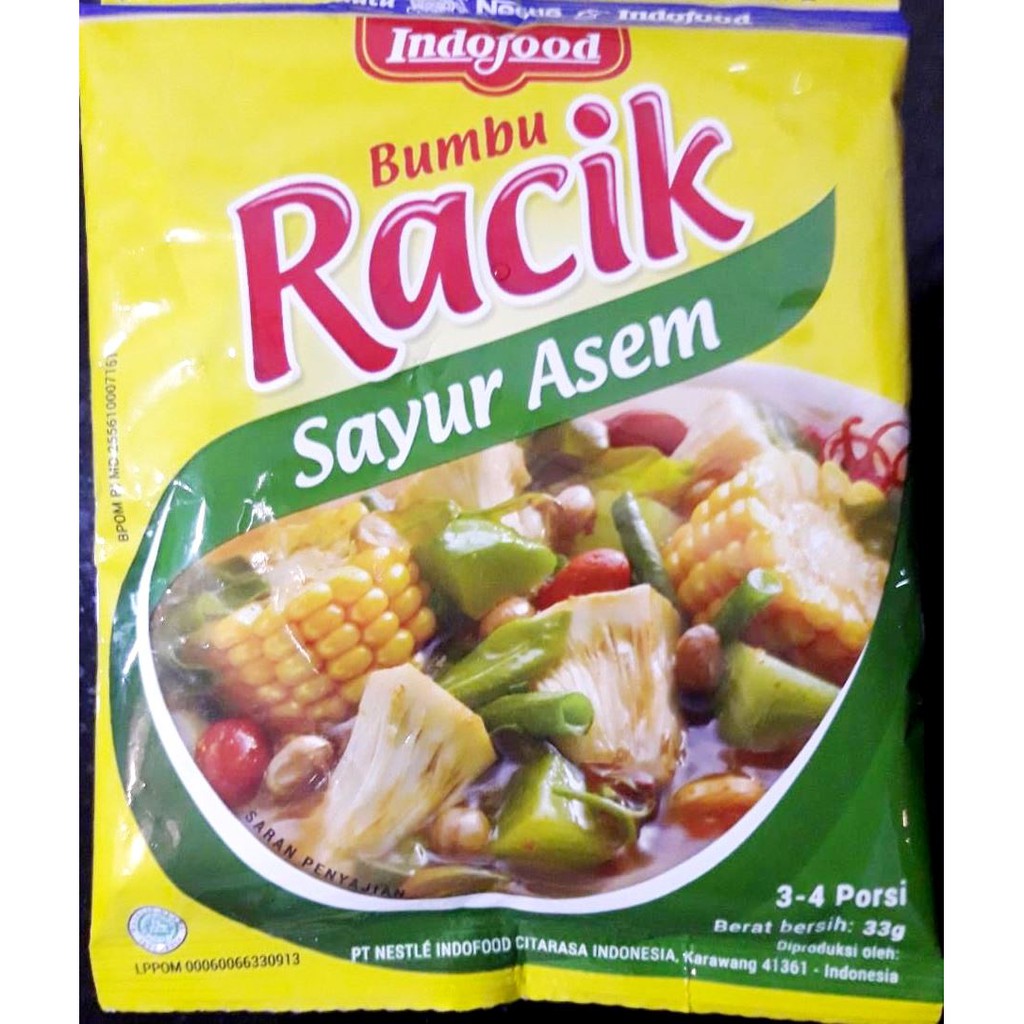 Jual Indofood Bumbu Racik Sayur Asem 33gr Shopee Indonesia