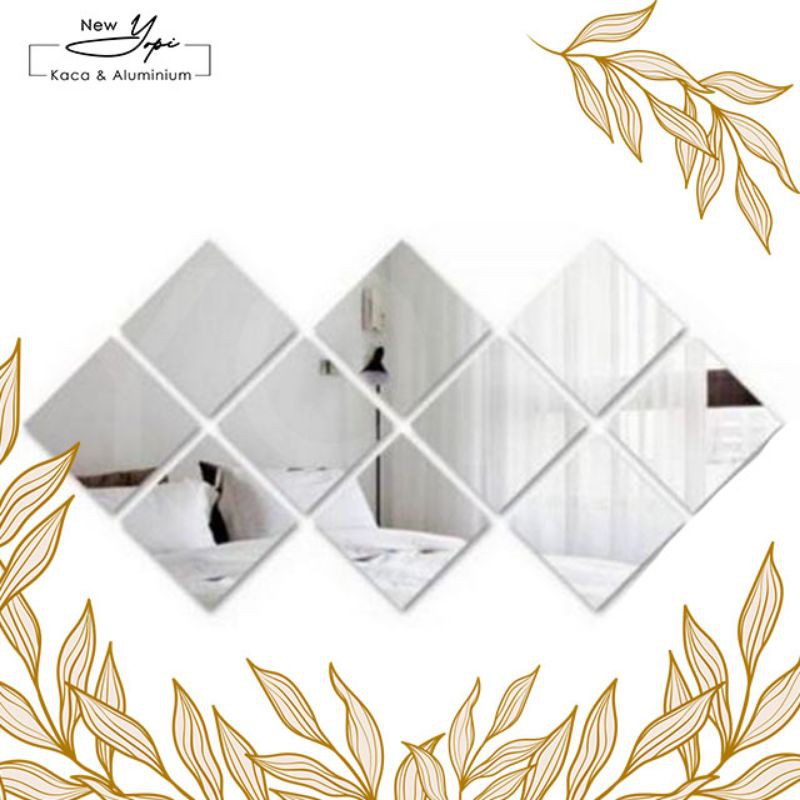 Jual Kaca rectangular/ Kaca persegi dekorasi | Shopee Indonesia