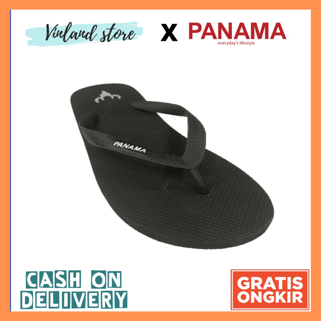 Jual PANAMA SANDAL Basic Male Hitam | Sandal Panama Pria Cowok | Shopee ...