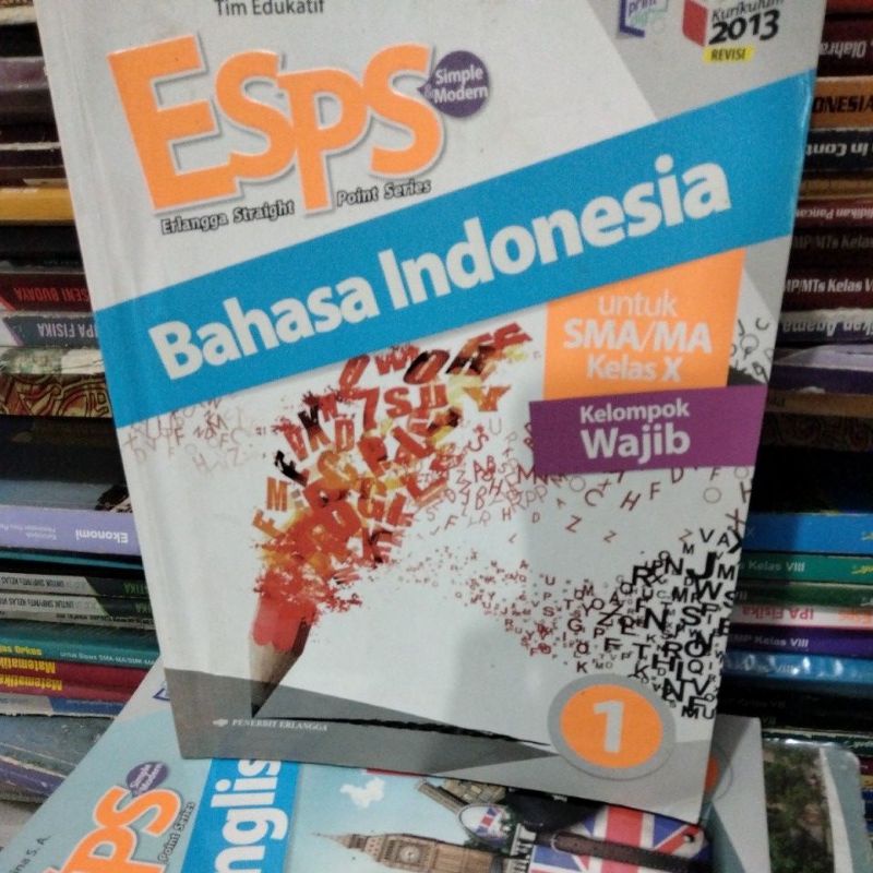 Jual Buku Esps Bahasa Indonesia Kelas 10x1 Sma Ma Revisi Erlangga