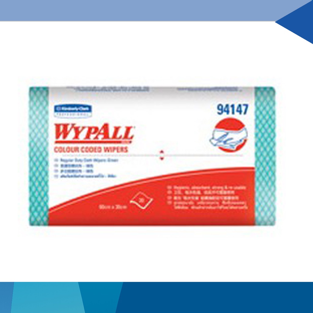 Jual WYPALL 94147 Color Code Wipers Regular Duty Single GREEN Satuan ...