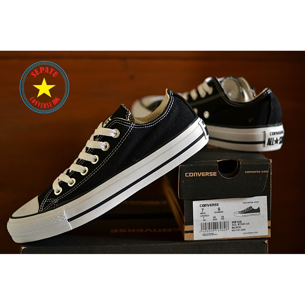 Jual Sepatu Converse All Star Klassik Hitam Putih Bw Low Pendek