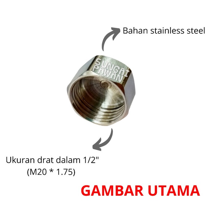 Jual Ds54T504T5 Tutup Drat Dalam 1/2