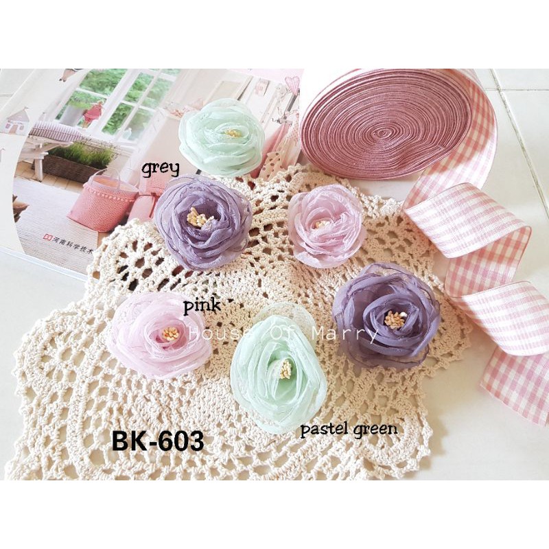 Jual Bunga Organdi BK-603 | per pcs | 5 cm | Shopee Indonesia