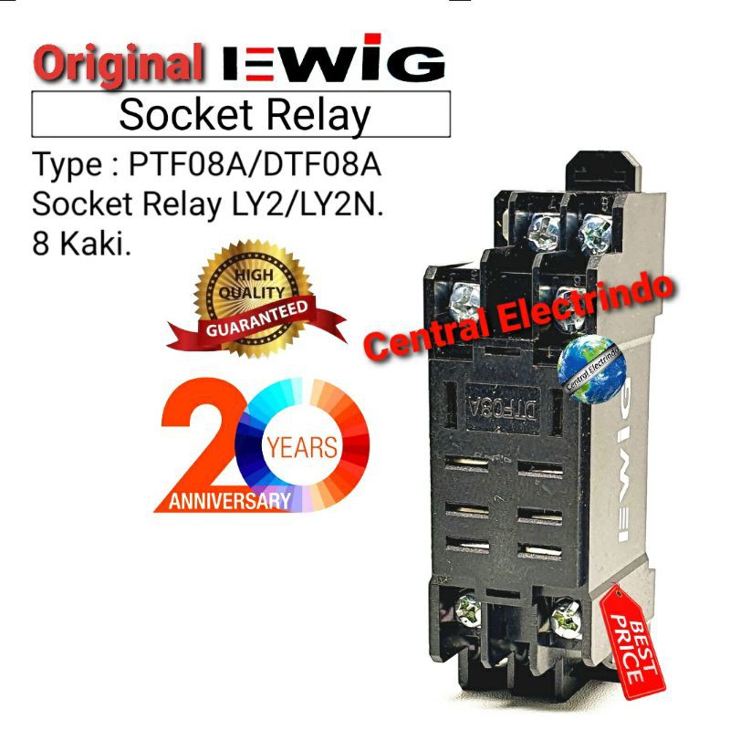 Jual Socket Relay Ewig LY2/LY2N PTF 083A 8Pin | Shopee Indonesia