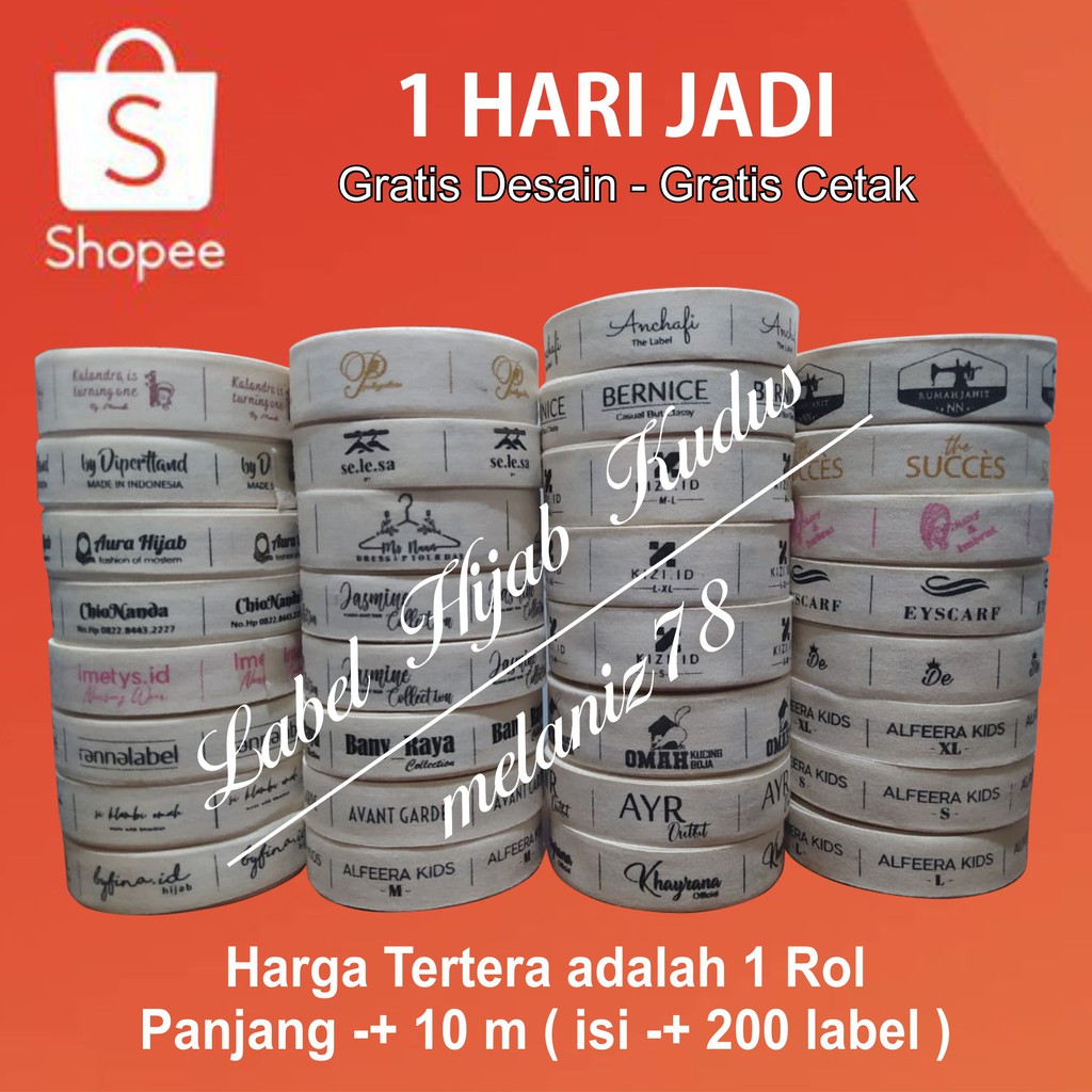 Jual Label Baju Label Hijab Label Katun Harga Paling Murah | Shopee ...