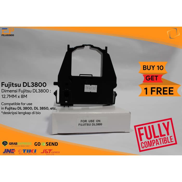 Jual Pita Tinta Printer DL3800 Hitam / Ribbon Cartridge DL3800 Fujitsu ...
