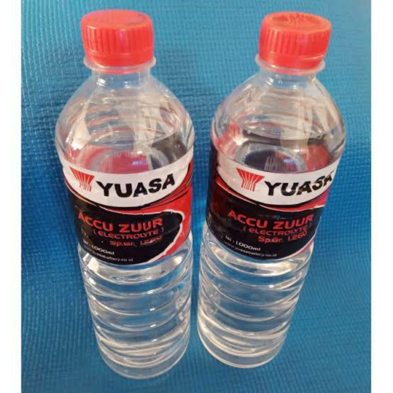Jual Air Aki Merah Air Zuur Accu Zuur Yuasa 1 Liter Shopee Indonesia 4536