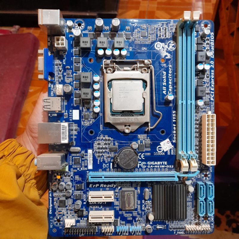 Jual MB MOBO MAINBOARD MOTHERBOARD GIGABYTE DDR3 H61 Shopee Indonesia