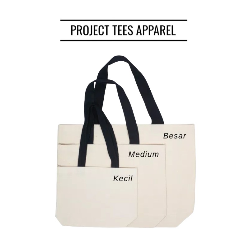 Tote Bag Kanvas Size S M L