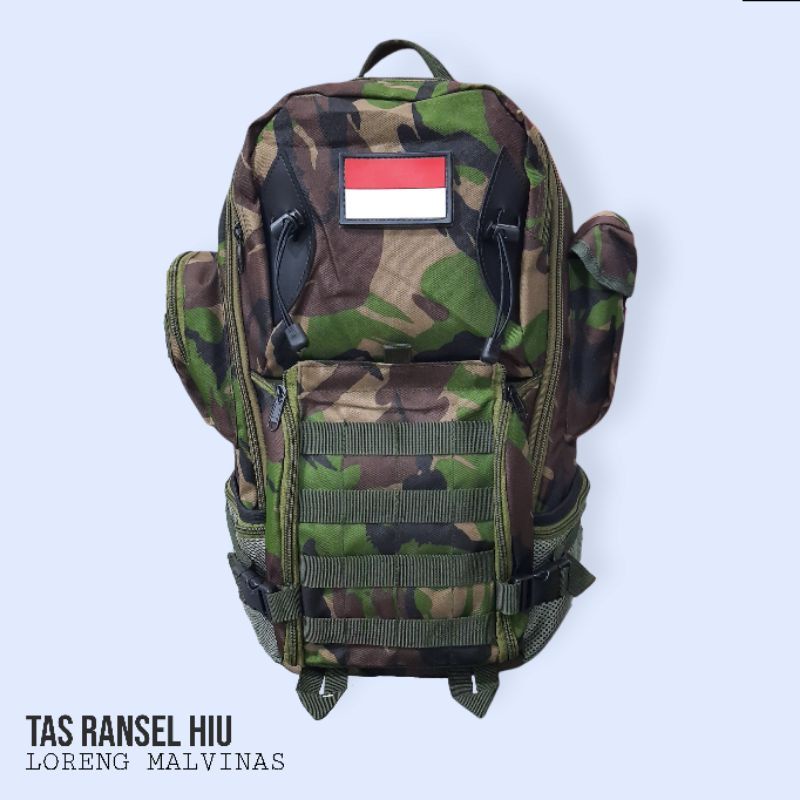 Jual TAS RANSEL TACTICAL MODEL HIU / TAS RANSEL HIU LORENG TNI | Shopee ...