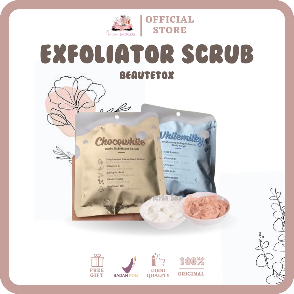 Jual GRATIS HADIAH !!! [VIRAL] Beautetox Chocowhite Body Exfoliate