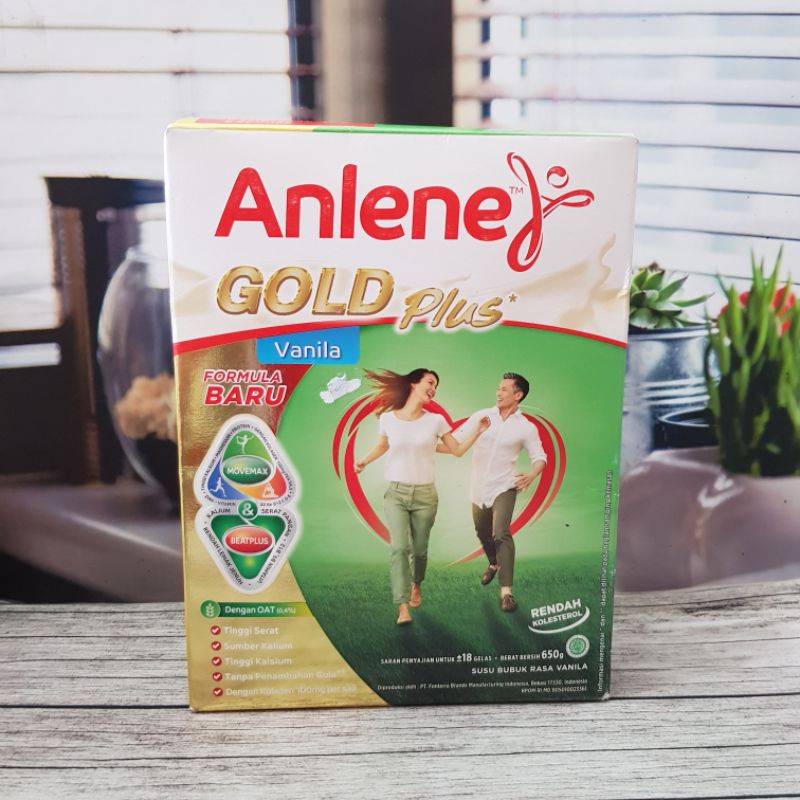 Jual Anlene Gold Plus Formula Baru 650gr Susu Tinggi Protein Dan Rendah Lemak Shopee Indonesia 4539