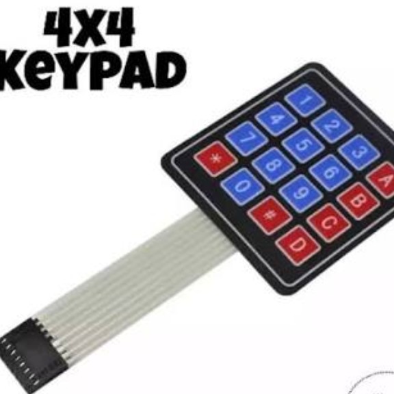 Jual Keypad 4x4 arduino uno r3 nano mega esp32 esp-32 nodemcu wemos etc ...
