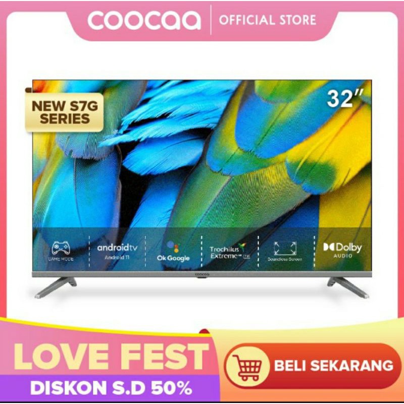 Jual Coocaa 32s7g Android 11 Digital Tv 2 4g 5g Wifi Youtube Garansi