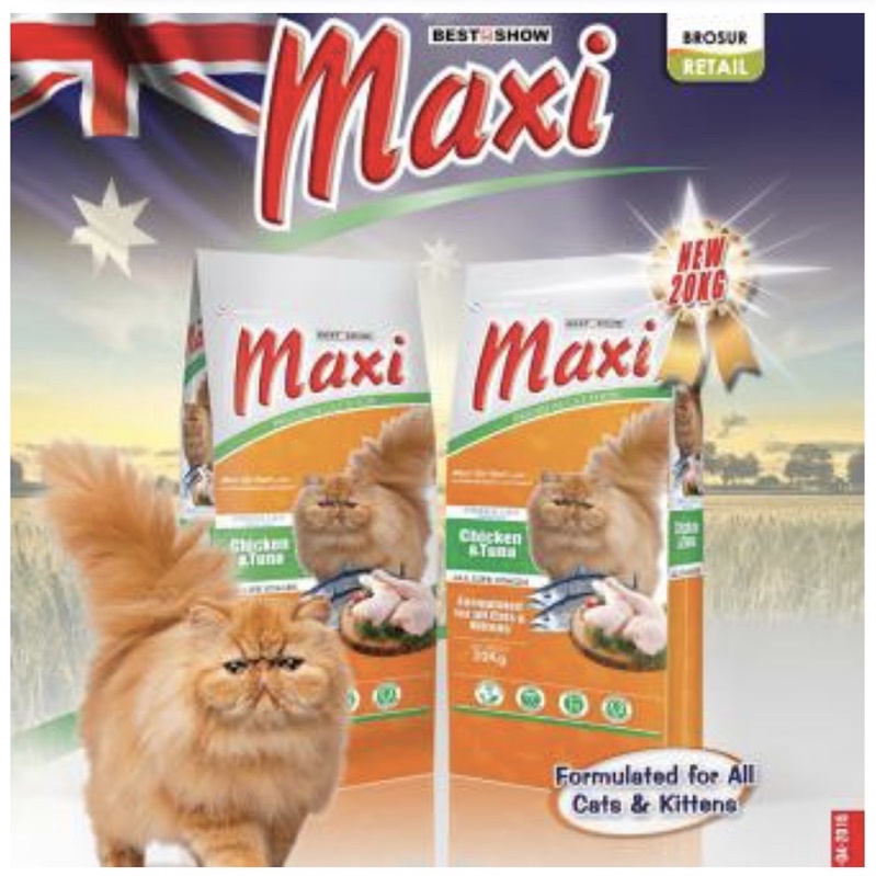 Jual Makanan Kucing MAXI CAT repack 1 Kg | Shopee Indonesia