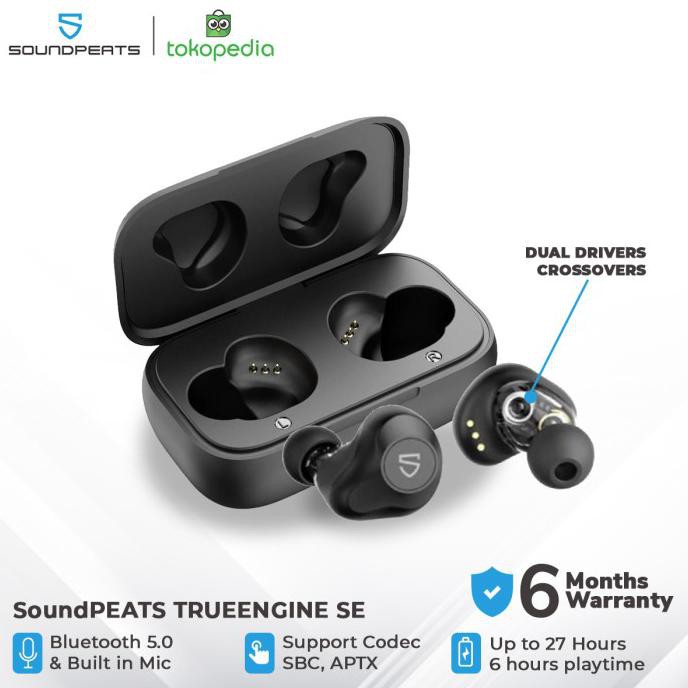 Jual Soundpeats Truengine Se Tws Headset Bluetooth Aptx True Engine Shopee Indonesia