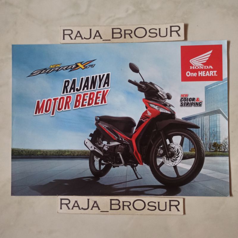 Jual Poster Brosur Katalog Flyer Honda Supra X125/Supra X 125 FI ...