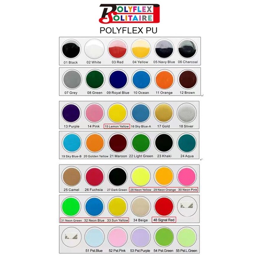 Jual Polyflex PU Korea Warna Normal Meteran | Shopee Indonesia