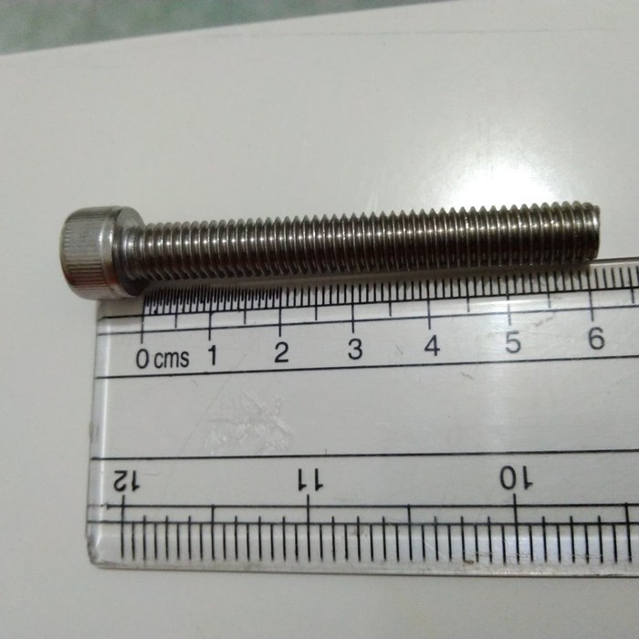 Vite A Testa Esagonale M8-1.25 X 60mm In Acciaio Zincato, Grado Metrico 10.9 - Foto 3