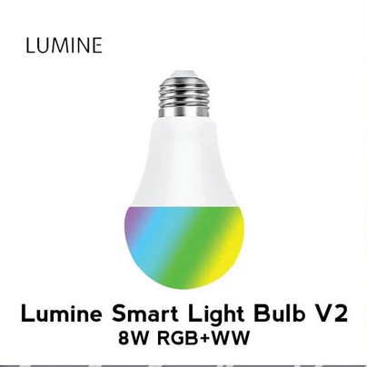 Jual LUMINE Smart Light Bulb 9W RGB+WW WiFi Wireless IoT - 8W | Shopee ...