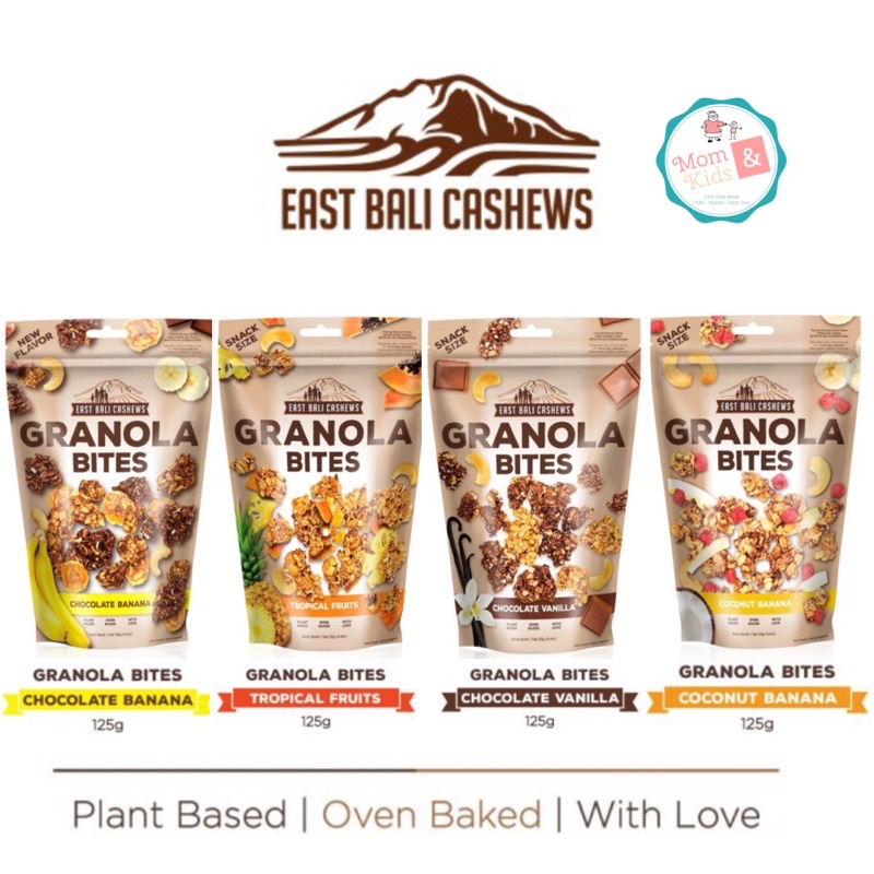 Jual East Bali Cashews Granola Bites 125gr Snack Cemilan Sehat