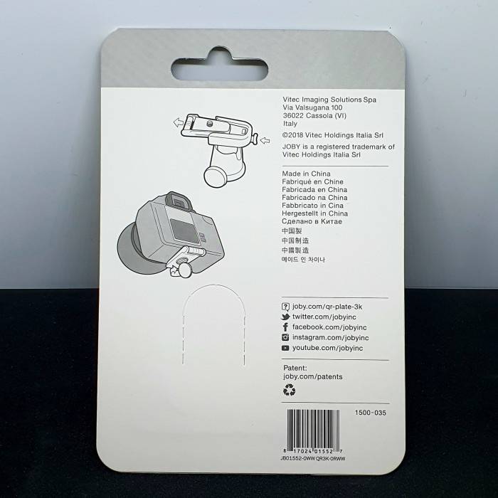 Jual Hari Ini Joby Quick Release Plate For Gorillapod 3K Original