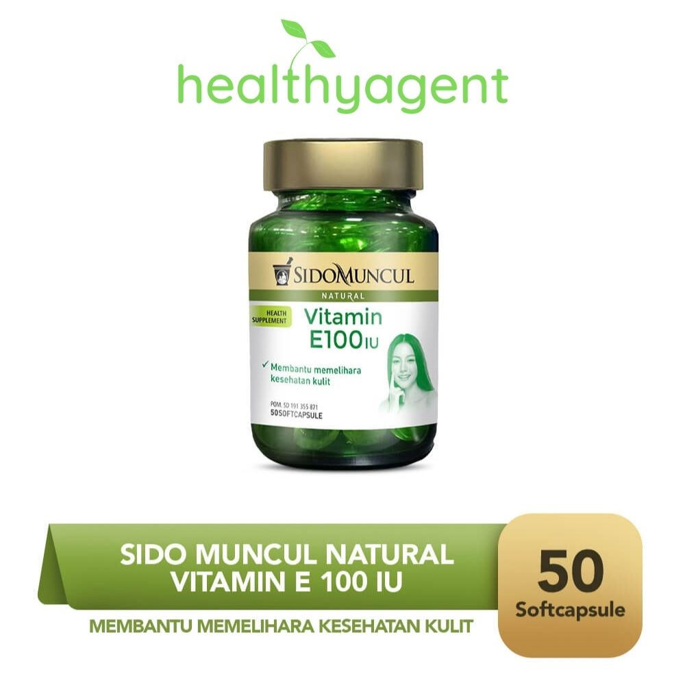 Jual Sido Muncul Natural Vitamin E 100 IU Soft Capsule 50 Kapsul Shopee Indonesia