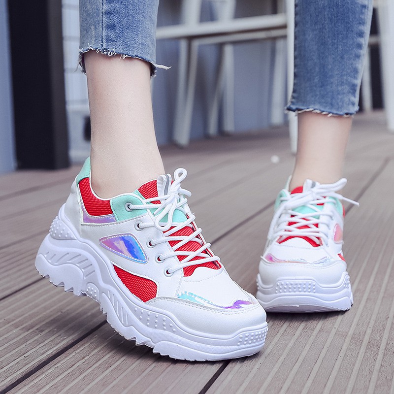 Jual Sepatu Wanita Import Sneakers Wanita Putih Sepatu Olahraga Sneaker ...