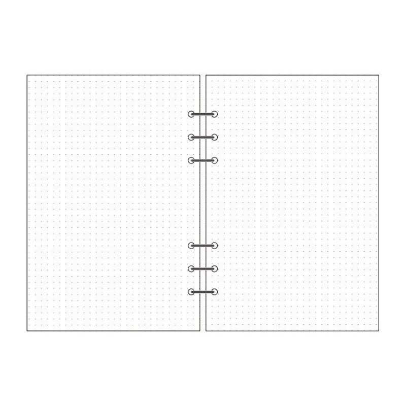 Jual Kertas Binder Loose Leaf Binder A6/A5 6 ring ketebalan 100 GSM isi