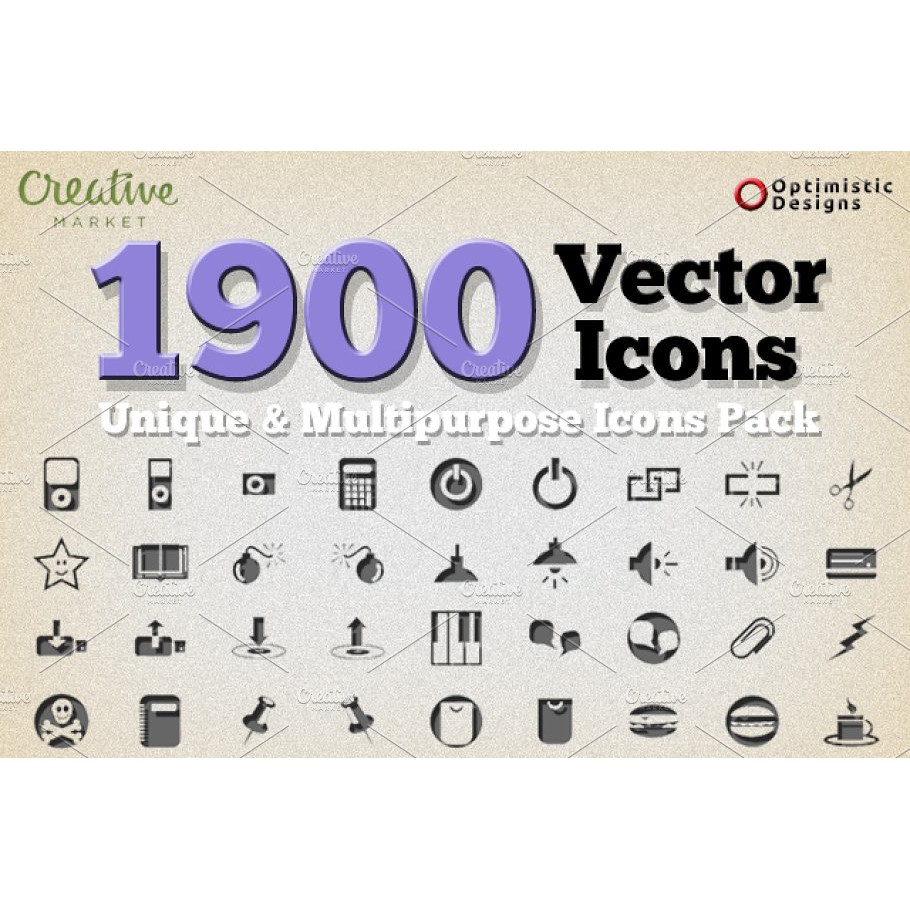 Jual ID1914 - 1900 Unique Vector Icons | Koleksi Ikon Vektor Unik untuk ...