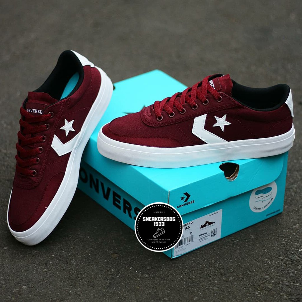 Converse courtlandt ox dark burgundy sale