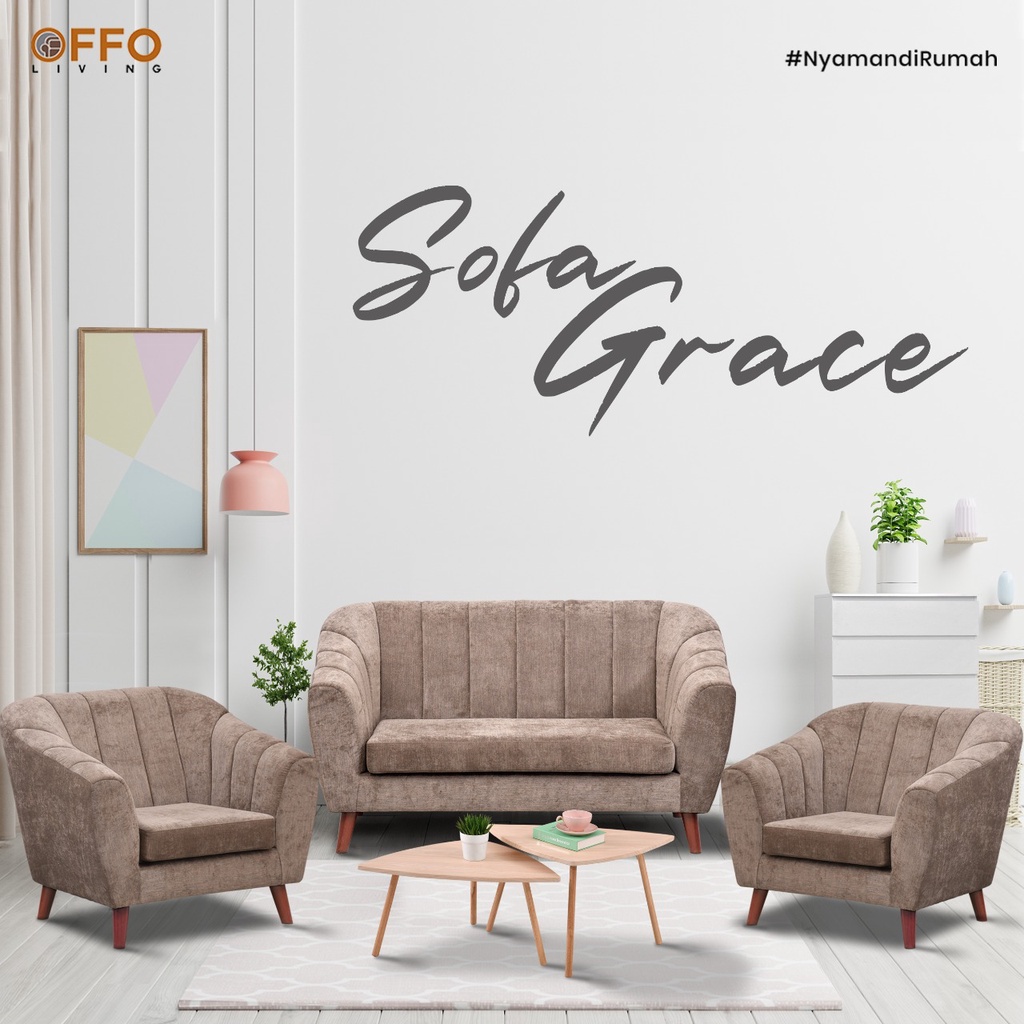 Jual Offo Living - Sofa Tamu Grace VIine Dengan Desain Scandinavian ...