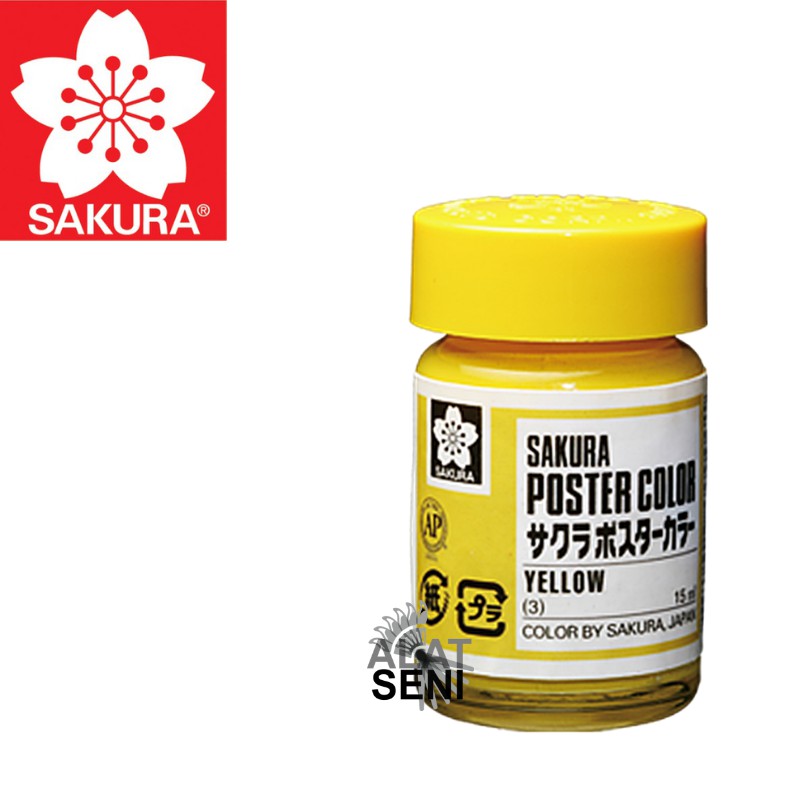 Jual Sakura Poster Color Yellow 15ml / Cat Poster Sakura warna Kuning ...