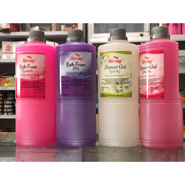 1PC HEVINY BATH FOAM/SHOWER GEL 1 LT @MJ