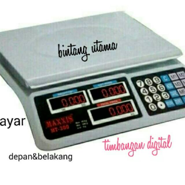 Jual Timbangan harga digital maxxis,2layar/40kg,kualitas bagus ...