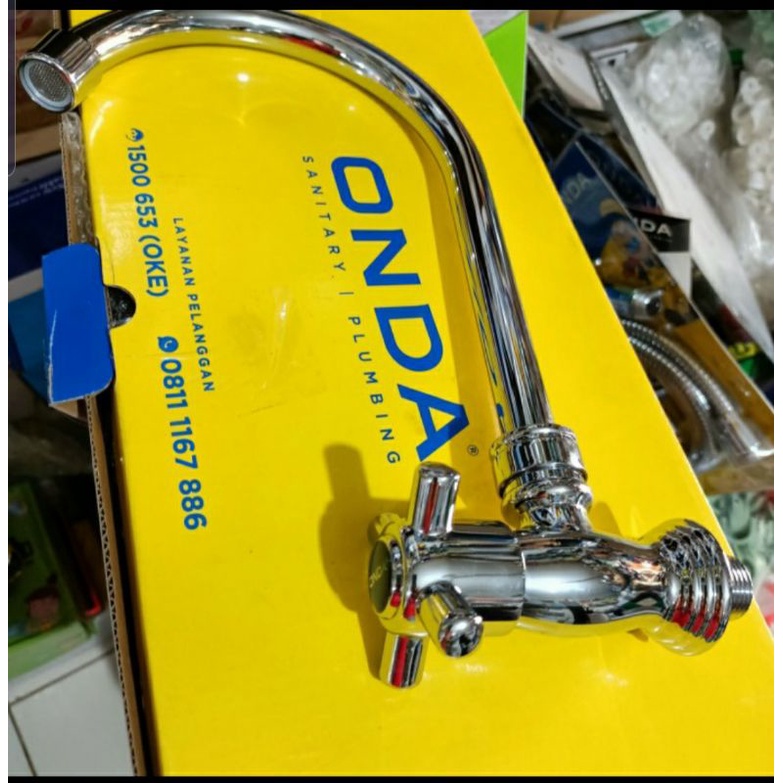 Jual Kran Angsa Onda V Ca Kran Sink Onda Kran Angsa Tembok Onda Shopee Indonesia