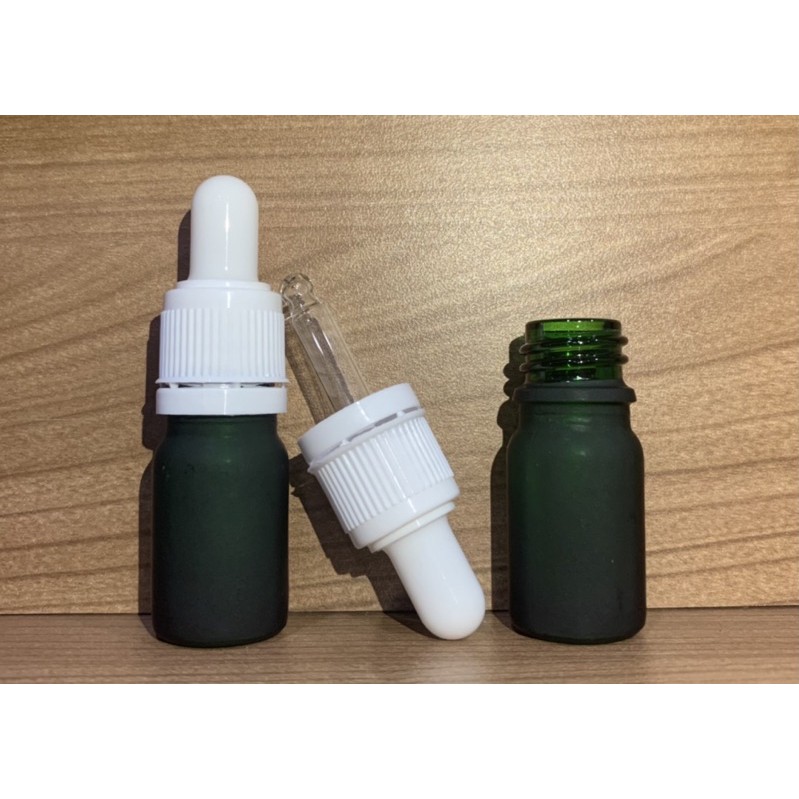 Jual Botol pipet 5ml kaca amber tebal ring segel ( hijau matte ...