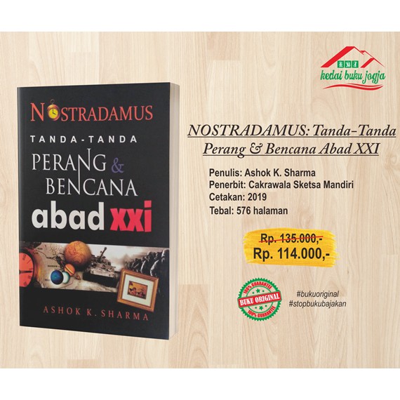 Jual Buku NOSTRADAMUS: Tanda-Tanda Perang & Bencana Abad XXI | Shopee ...