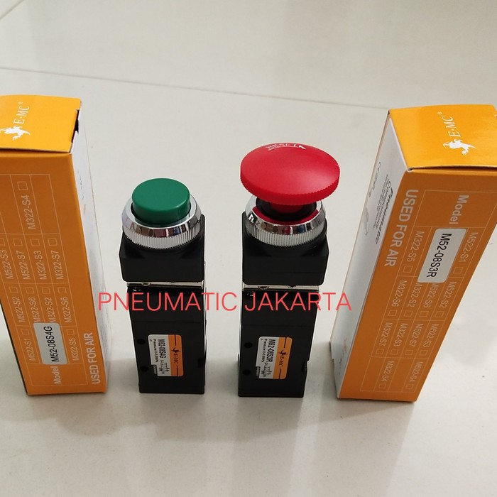 Jual Mechanical Valve M Series M522-08 EMC Pneumatic | Shopee Indonesia